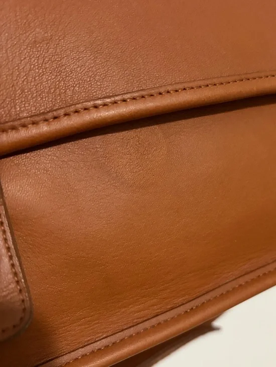 Vintage Coach Men's Essex Briefcase (#5274) Tan Leather Messenger & Laptop Bag - Picture 9 of 13